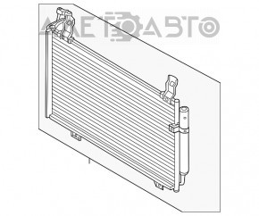 Radiatorul condensatorului de aer condiționat Mazda 6 13-21 678X368X12 nou, neoriginal.