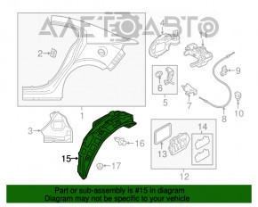 Bara de protecție spate stânga Mazda 3 14-18 BM, nou, neoriginal