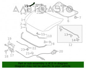 Capota dreapta Mazda 6 18-21 noua, neoriginala