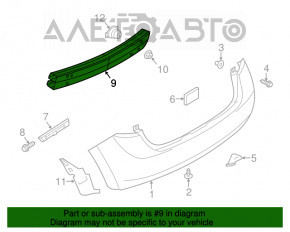 Amplificatorul pentru bara spate Nissan Versa Note 13-19, nou, neoriginal