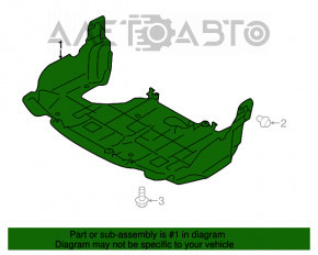 Protecția motorului pentru Subaru Forester 14-18 SJ 2.5, nou, neoriginal