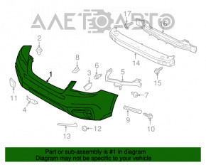 Bara fata nuda Subaru Forester 17-18 SJ rest TW