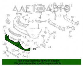 Bara fata goala partea de jos Toyota Rav4 13-15 pre-restilizare structura noua neoriginala.