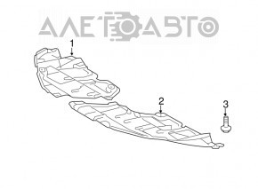 Protecția motorului stânga pentru Toyota Camry v50 12-14 SUA, nou, neoriginal