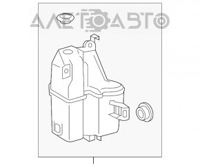 Бачок омывателя Toyota Venza 21- с горловиной, крышкой и датчиком