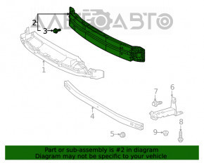 Amplificatorul de bara fata superioara Toyota Venza 21- nou, neoriginal