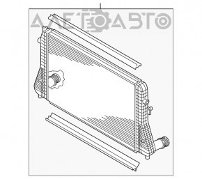 Intercooler VW Beetle 12-16 2.0T nou neoriginal NRF