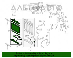 Radiator de răcire apă pentru Lexus ES350 07-12, nou, neoriginal