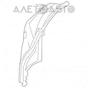 Bara fata goala partea dreapta Lexus UX200 UX250h 19- cu spalator de faruri si senzori noi aftermarket FPS.