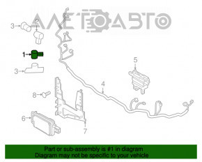 Парктроник переднего бампера Ford Escape MK3 17-19 внутр, без кольца