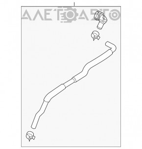 Tuburile către radiatorul de ulei al cutiei de viteze Mazda 6 18-21 scurtă