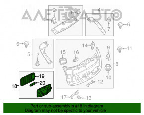 Plafonul de iluminare a ușii portbagajului Mazda CX-5 17-