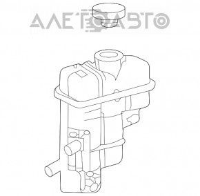 Rezervorul de expansiune al invertorului Toyota Venza 21- cu capac