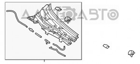 Grila stergatoarelor din plastic dreapta Mazda 6 18-21