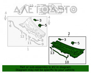 Grila stergatoarelor din plastic stanga Mazda 6 18-21