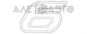 Emblema inscripționată 6 capac portbagaj Mazda 6 18-21 nou original OEM