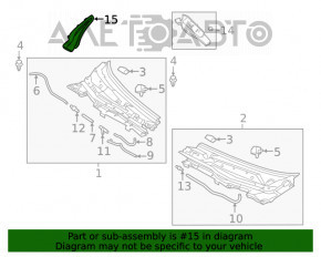 Garnitura grilei stergatoarelor dreapta Mazda 6 18-21