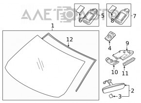 Parbriz Mazda 6 18-21 fără încălzire și proiecție.