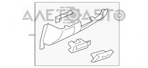 Накладка колени водителя Mazda 6 18-21 черная без подсветки