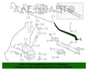 Поводок дворника левый Mazda 6 18-21