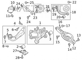 Brat de suspensie spate dreapta Mazda 6 18-21 nou original