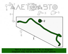 Stabilizatorul frontal Mazda 6 18-21