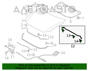 Garnitura grilei ștergătoarelor Mazda 6 18-21