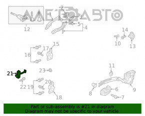 Limitatorul ușii față stânga Mazda 6 18-21