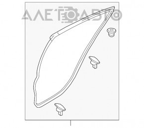 Garnitura ușii din spate dreapta Mazda 6 18-21