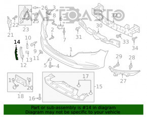 Moldura bara fata dreapta Mazda 6 18-21 crom