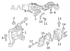 Подушка двигателя задняя Mazda 6 18-21