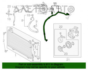 Трубка кондиционера компрессор-печка Mazda 6 13-21 тип 1
