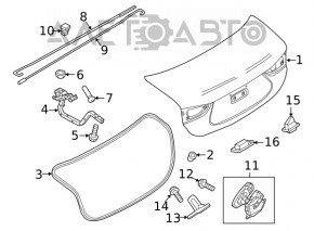 Blocare capac portbagaj Mazda 6 18-21