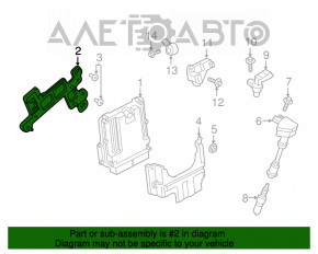 Suportul blocului ECU al calculatorului motorului Ford Ecosport 18-19 1.0T