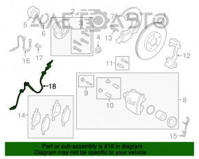 Senzor ABS dreapta față Ford Ecosport 18-19