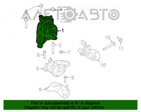 Pernele motorului dreapta Ford Ecosport 18-21 1.0T