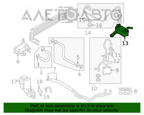 Radiatorul de transmisie Ford Ecosport 18-21 1.0T pe cutie de viteze