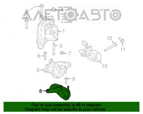 Кронштейн левой подушки двигателя Ford Ecosport 18-21 1.0T