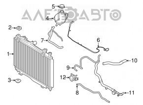 Радиатор охлаждения вода Ford Ecosport 18-21 1.0T