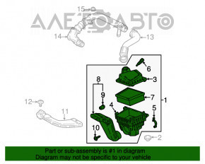 Corpul filtrului de aer Ford Ecosport 18-21 1.0T