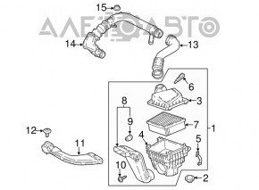 Corpul filtrului de aer Ford Ecosport 18-21 1.0T