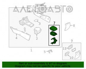 Подлокотник Mazda 6 18-21 кожа черн