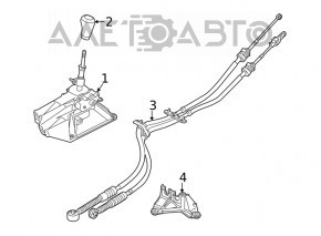 Schimbătorul de viteze manuală Mazda 6 18-21