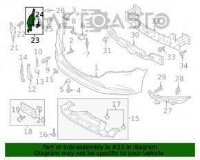 Grila de aerisire a bara fata dreapta Mazda 6 18-21