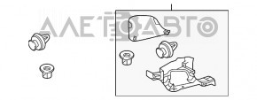 Capacul stâlpului frontal stânga jos Mazda 6 18-21 negru