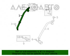 Centura de siguranță spate dreapta pentru Mazda 6 18-21, culoare neagră