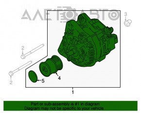 Генератор Ford Ecosport 18-21 1.0T