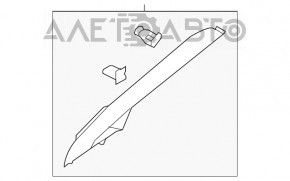 Capacul suportului frontal dreapta superioara Ford Fiesta 11-19 gri, tip 1