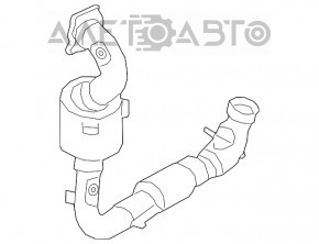 Коллектор выпускной с катализатором Ford Ecosport 18-21 1.0T