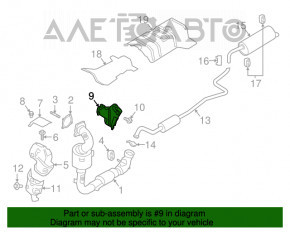 Защита коллектора задняя Ford Ecosport 18-21 1.0T